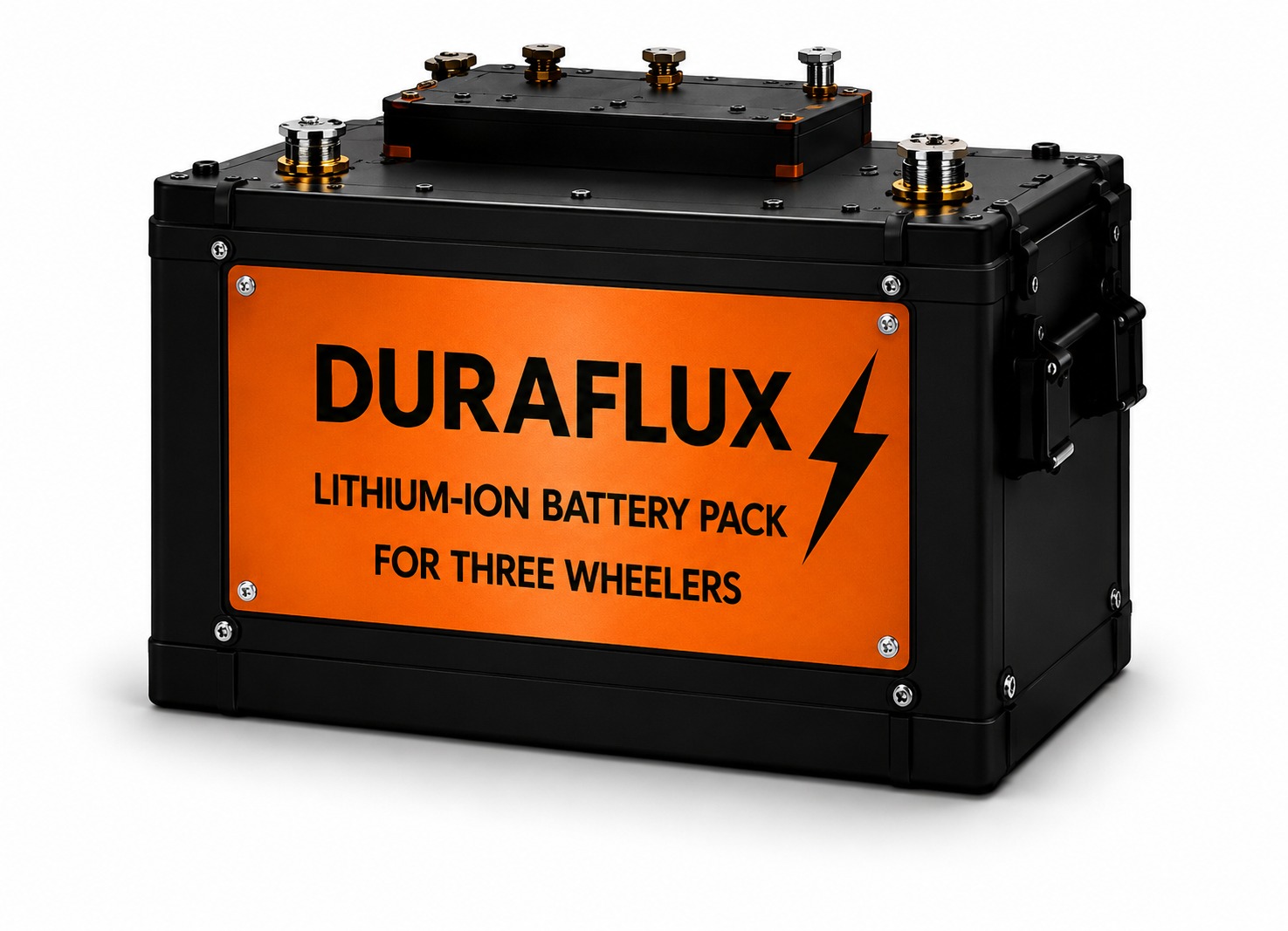 DuraFlux lithium-ion battery pack for three-wheelers