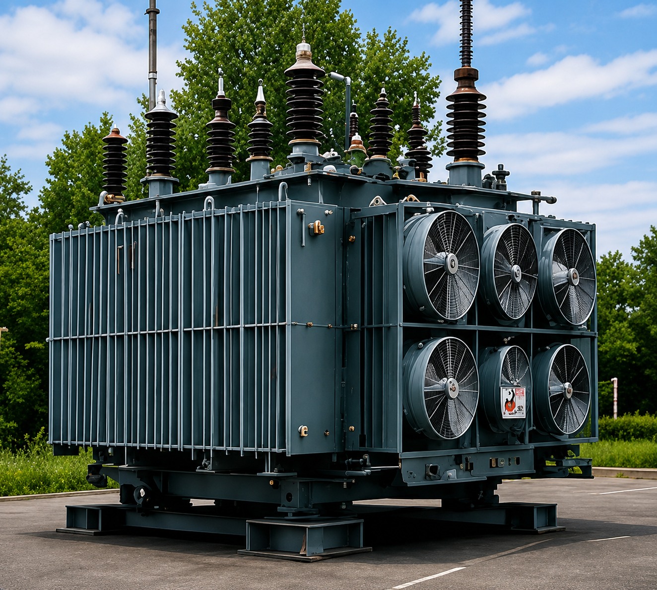 DuraFlux distribution transformer installed outdoors
